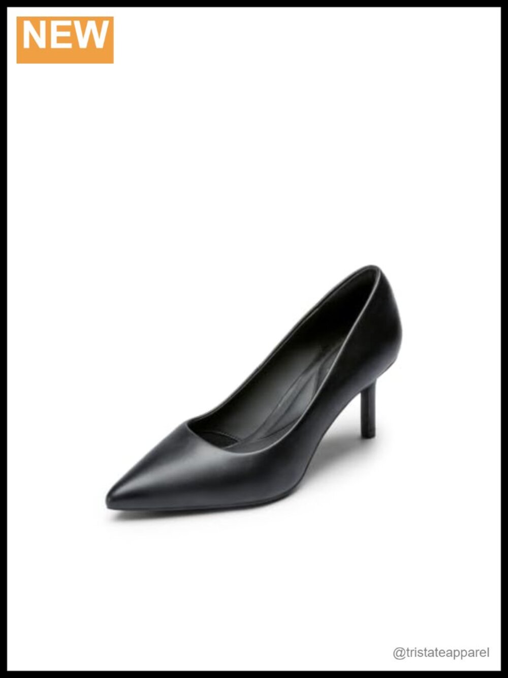 Pointed Toe Slip-On Dress Pumps 2.75-Inch Stiletto Heel Memory Foam